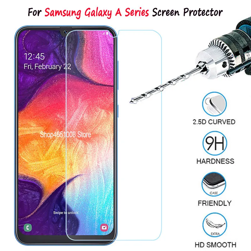 Защитное стекло для Samsung A70 A10 A20 A30 A50 закаленное Galaxy A40 Защитная пленка Samsun A 10 30 50 M20