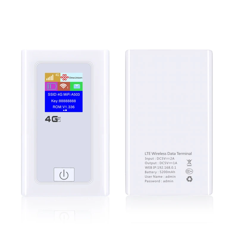 Карманный Wi Fi 5200 мАч Внешний аккумулятор 4G LTE Mifi роутер 150 Мбит/с точка доступа