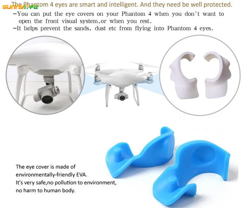 Sunnylife Phantom 4 Пыленепроницаемая Передняя визуальная система Крышка для объектива