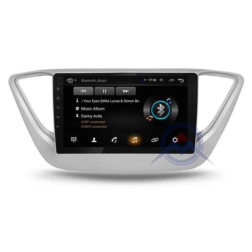 ZOHANAVI 2.5D ips экран Мультимедиа Android 9,0 Автомагнитола для hyundai solaris accent verna DVD gps навигация
