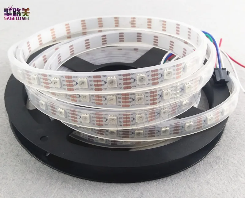 5 м/лот DC5V WS2813 осветительные полосы led точек Dual-усилитель сигнала 30/60/144 пикс./м WS2812B