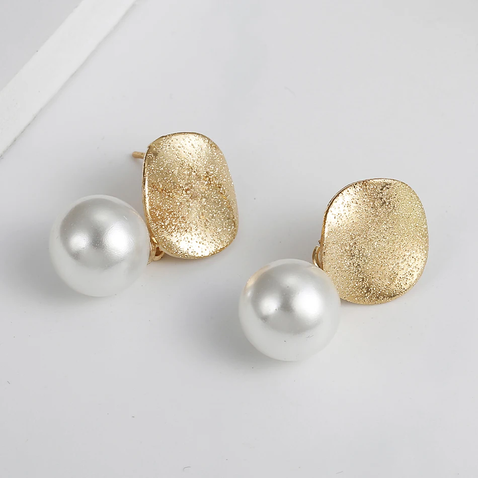 

Match-Right Women Statement Hanging Pearl Earrings Korean Cute Dangle Drop Earrings Pendant Female Jewelry amazing price