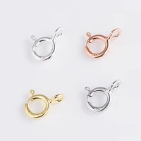 5pcs 5mm 925 sterling silver lobster clasps hooks spring buckle necklace end clasp clips connector for diy jewelry making z1012