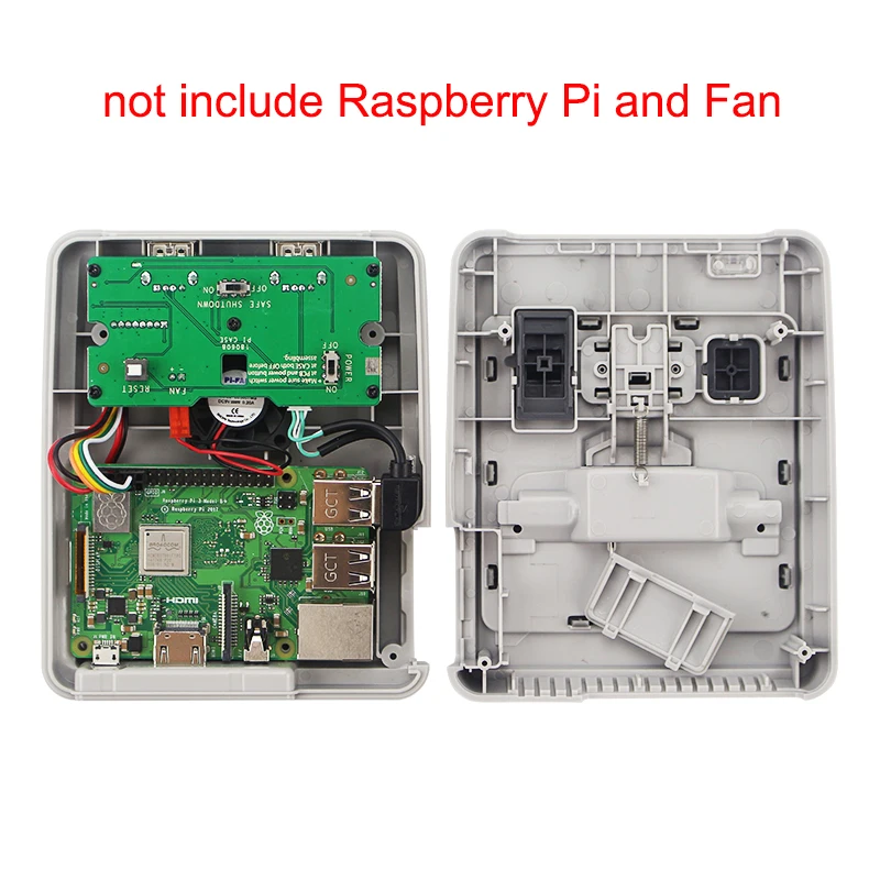 Retroflag SUPERPi CASE J безопасный перезапуск корпуса + 2 геймпада 32 ГБ sd карта HDMI 3A адаптер