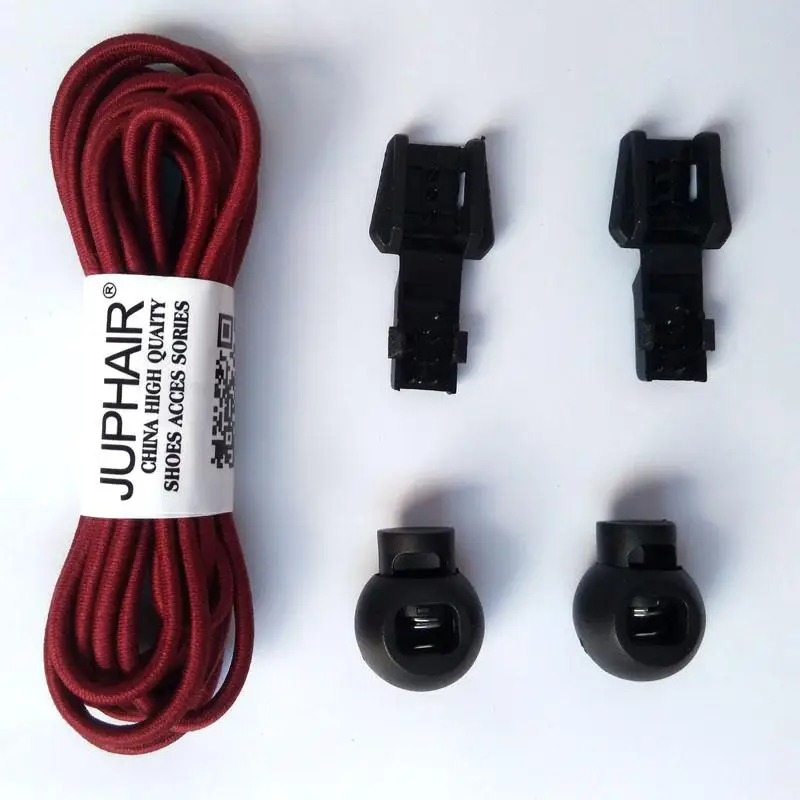 8 Jujube Red Новинка, 1 пара круглых модных шнурки без завязок, фиксирующая обувь со шнуровкой, эластичные шнурки для трусцой для триатлона, занятий спортом, фитнеса - Цвет: 8 Jujube Red