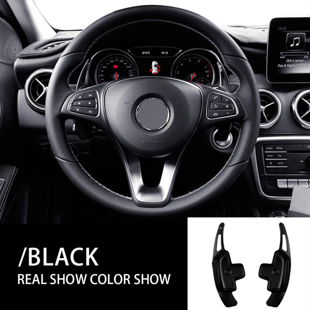 Для Mercedes Benz A B C E W205 W213 W177 C118 GLC CLS GLE Автомобильное рулевое колесо Paddle Shift Extension Shifters