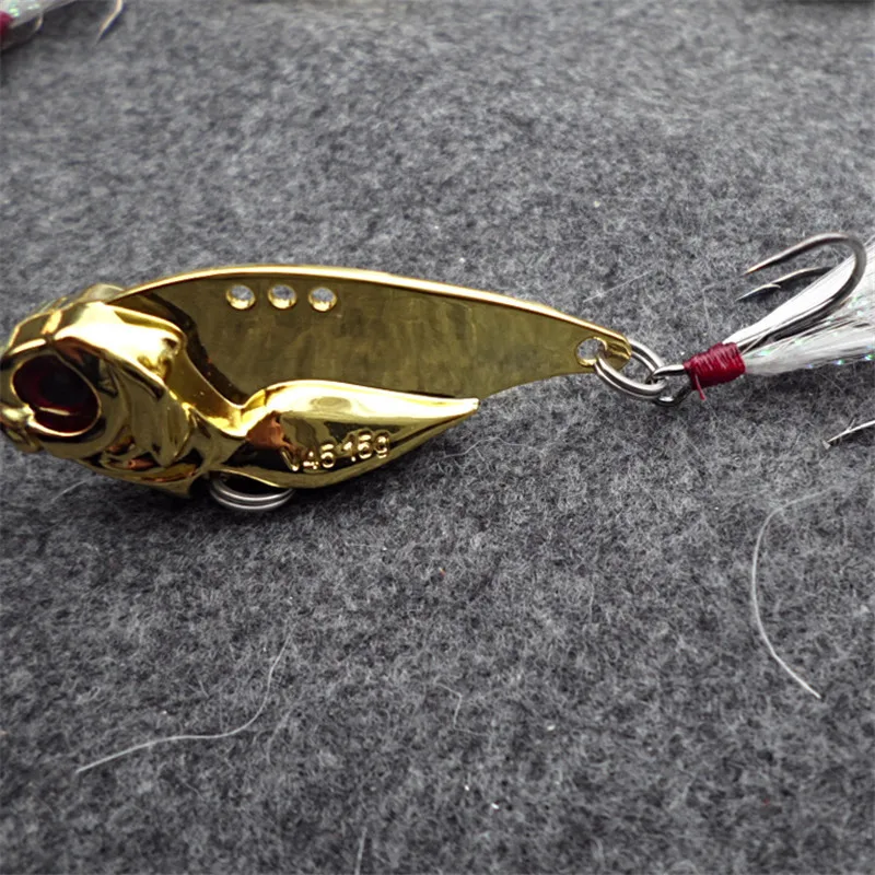 1 шт. 5g/10 г/1 5g блесна металлическая с тройные Крючки Pesca Рыбная ловля джиг
