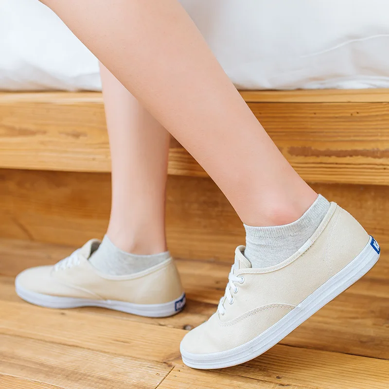 Новинка весна лето 2018 женские носки из чесаного хлопка в сетку Happy Sweet с