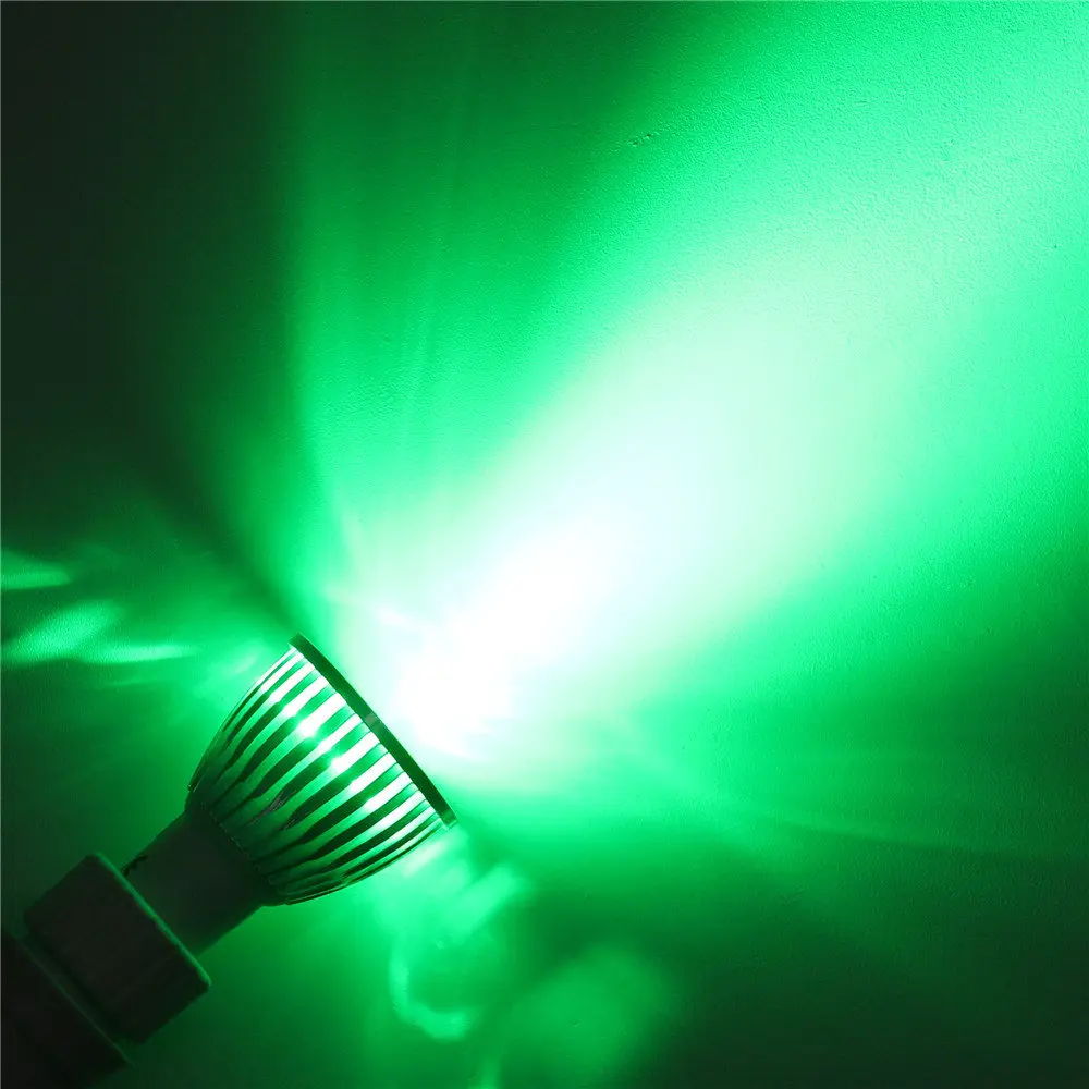 Green 10 шт. GU5.3 затемнения светодиодный светильник 220V 110V GU 5,3 лампада Светодиодный прожектор 3 Вт, 4 Вт, 5 Вт прожектор Luz Lamparas Bombillas светильник со светодиодными лампами - Испускаемый цвет: Green
