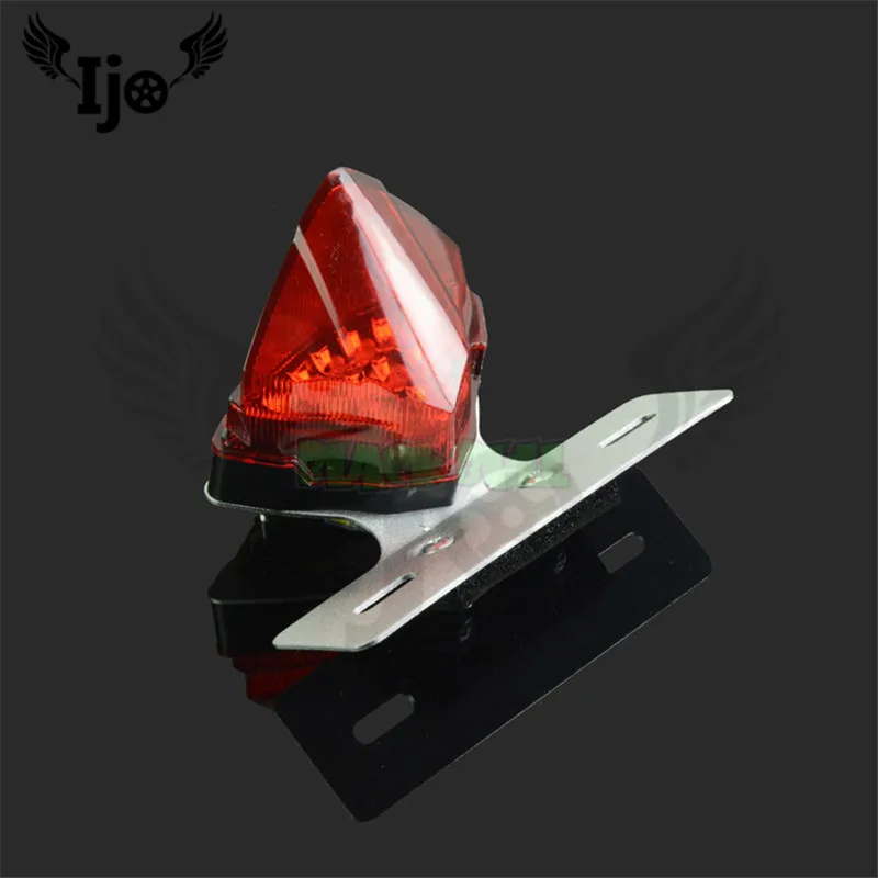 

Motorcycle scooter high quality refitted taillight 12v general signal lamp warning light with license plate moto Brake light