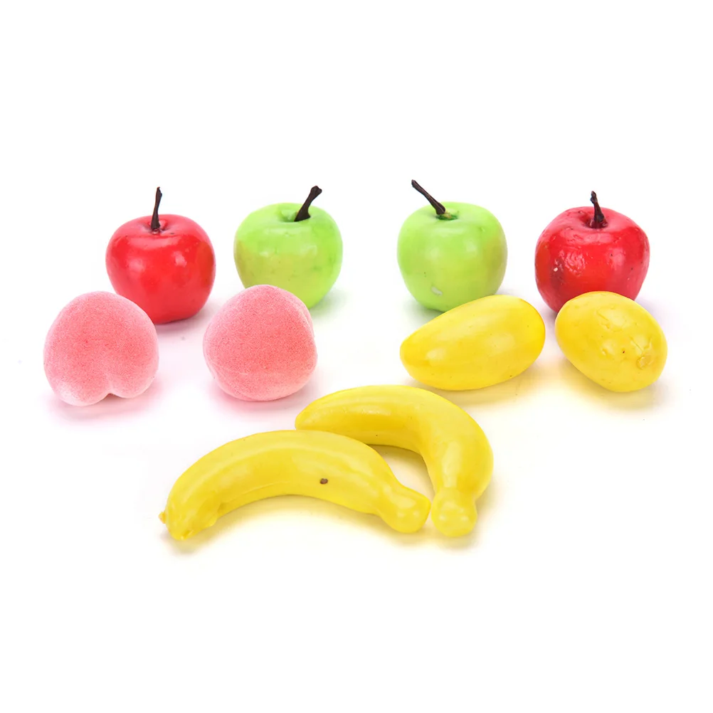 Artificial Fake Fruits Vegetables Plastic Lifelike Decorative Fruit Banana Apple | Foods &