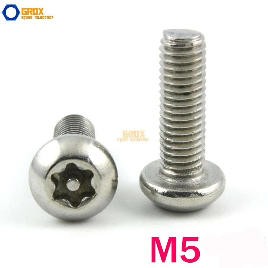 

M5 304 нержавеющая сталь Ключ Безопасности Torx головка винт машины