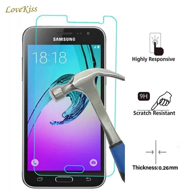 Закаленное стекло 9H для Samsung Galaxy Duos J5 A5 2016 C5 i8262 i9060 N7505 J1 Mini Core 2 Grand Prime S7562 Защитная