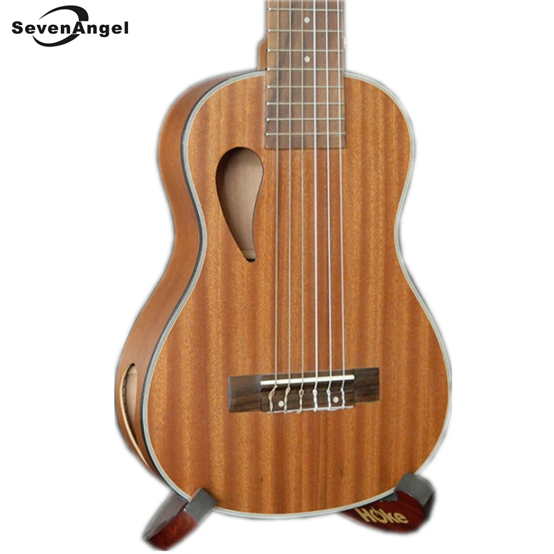 Укулеле SevenAngel 28 дюймов 6 струн гавайская гитара укулеле Sapele музыкальный