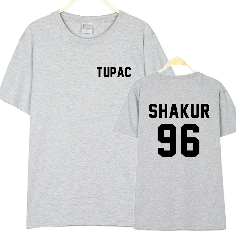 Thug Life футболки Шакур 96 Тупак 2PAC альбом уличная рубашки хип-хоп рэп короткий рукав