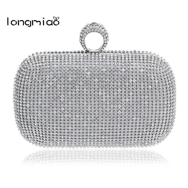 Женский Вечерний Клатч longmiao с кристаллами блестящий женский кошелек|evening bags|clutch