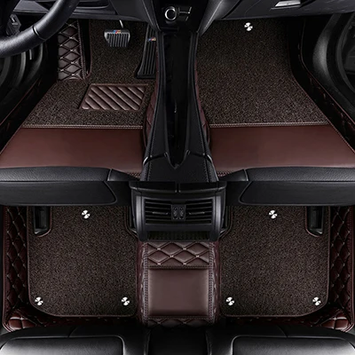 full coffee Изготовленным на заказ логосом автомобильные коврики для haval h9 h2 H3 H1 H7 H8 H4 H6 H5 M6 H2S H6 купе автомобильные коврики - Название цвета: full coffee