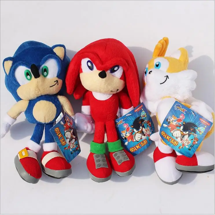 Sonic плюшевые куклы Ta эрси нг sonic игрушки для детей 22 см хлопок игрушка Дети |