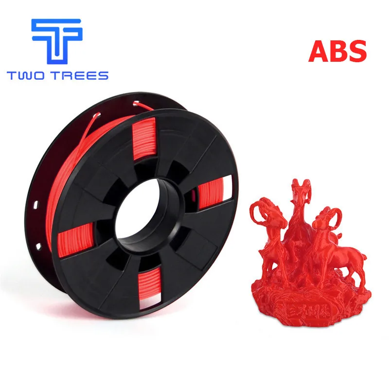 ABS red DIY 3d Принтер Нити много цветов опционально PLA/ABS 1,75 для MakerBot RepRap пластиковые резиновые расходные материалы материал 0,2/кг - Цвет: ABS red