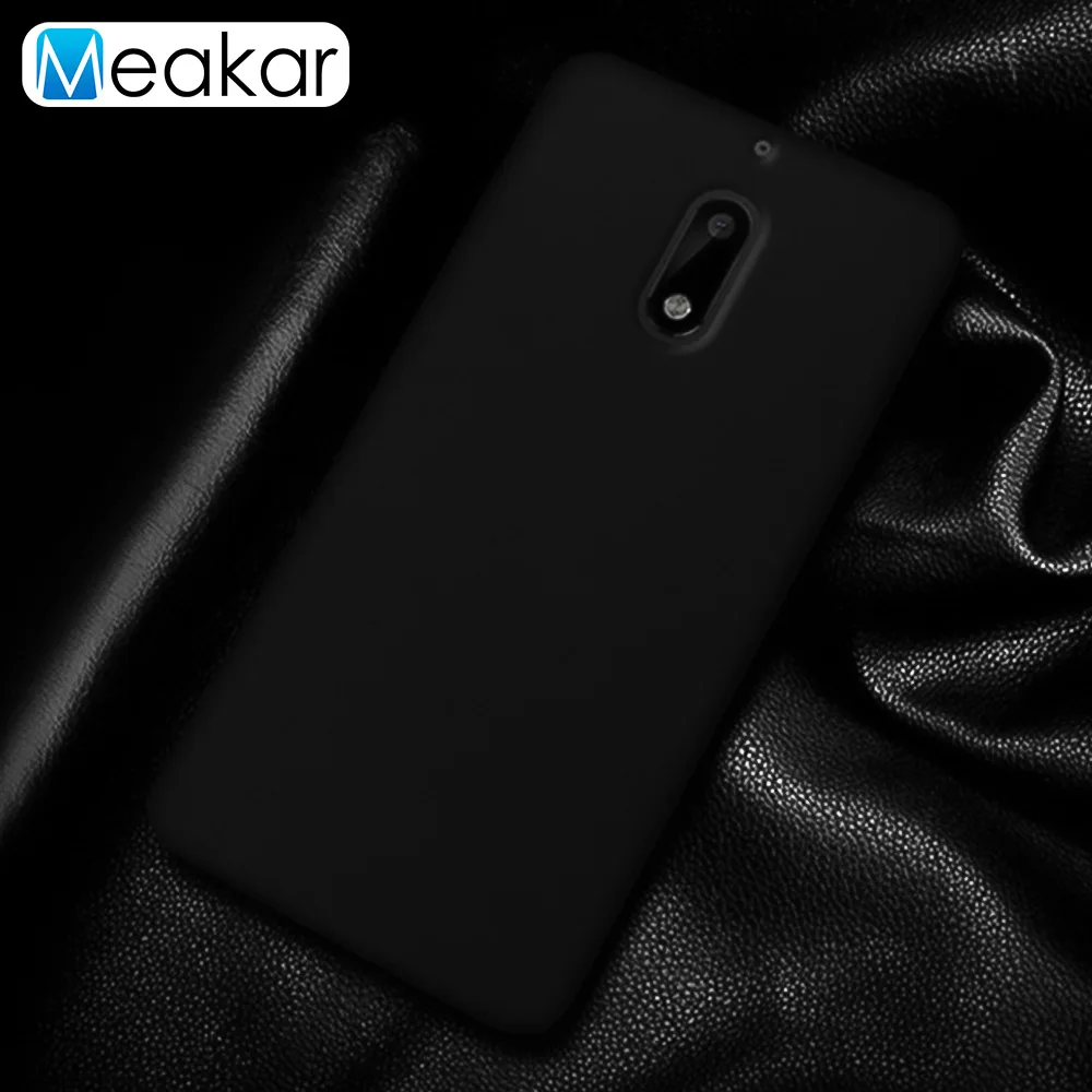 Black Матовая Пластик Coque 5.2For Nokia 6 Чехол для Nokia 6 Nokia6 двойной телефона чехол-лента на заднюю панель - Цвет: Black
