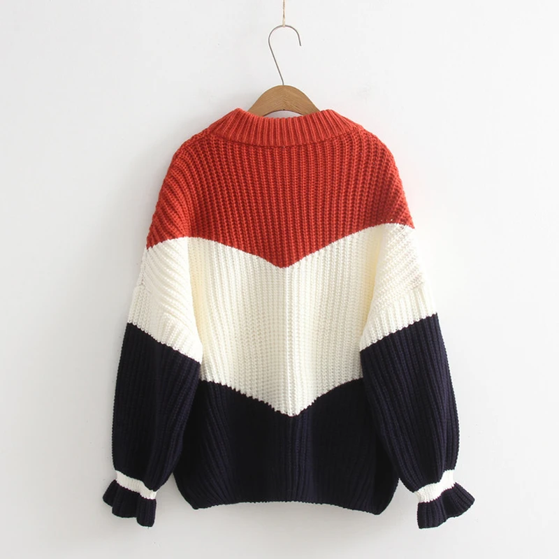 Fitaylor зимние женские пуловеры Свободные Джемперы трикотажные толстые теплые