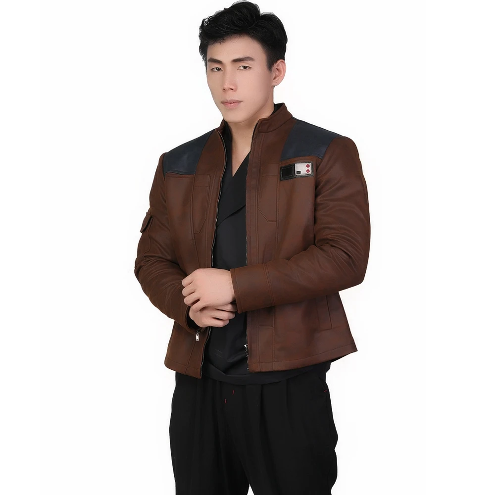 XCOSER Solo: A Star Wars Story Han Solo PU куртка и внутренний топ Косплей Костюм Набор 2018 модные