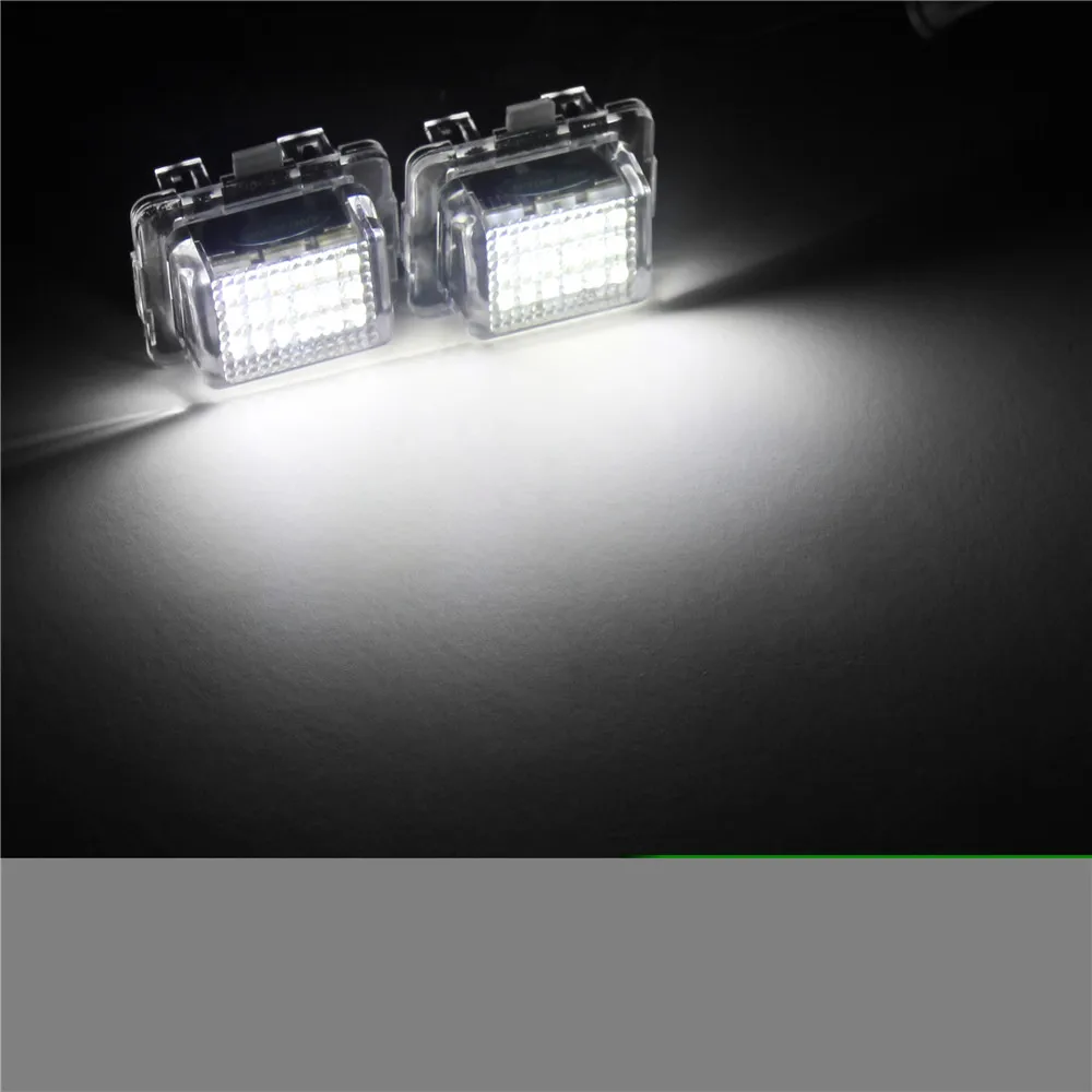 ANGRONG 2x18 SMD CAN шина светодиод номерной знак светильник лампа для Mercedes Benz W204 S204 C117 / X117