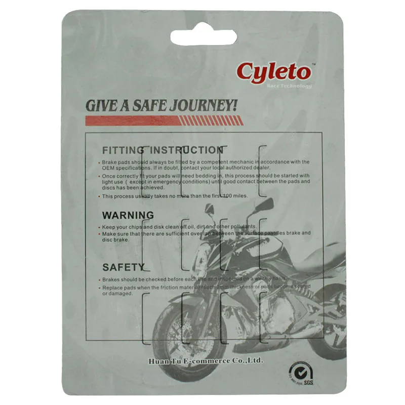 Передние тормозные колодки Cyleto для мотоцикла KAWASAKI ZX-6R ZX 6R ZX6R ( 600 ) 98-02 / ZZR ZZR600 05-08 ZX7R