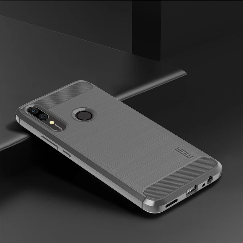 MOFi для huawei P Smart Z чехол Роскошный из углеродного волокна анти-капля TPU мягкий чехол s для huawei P Smart Z задняя крышка