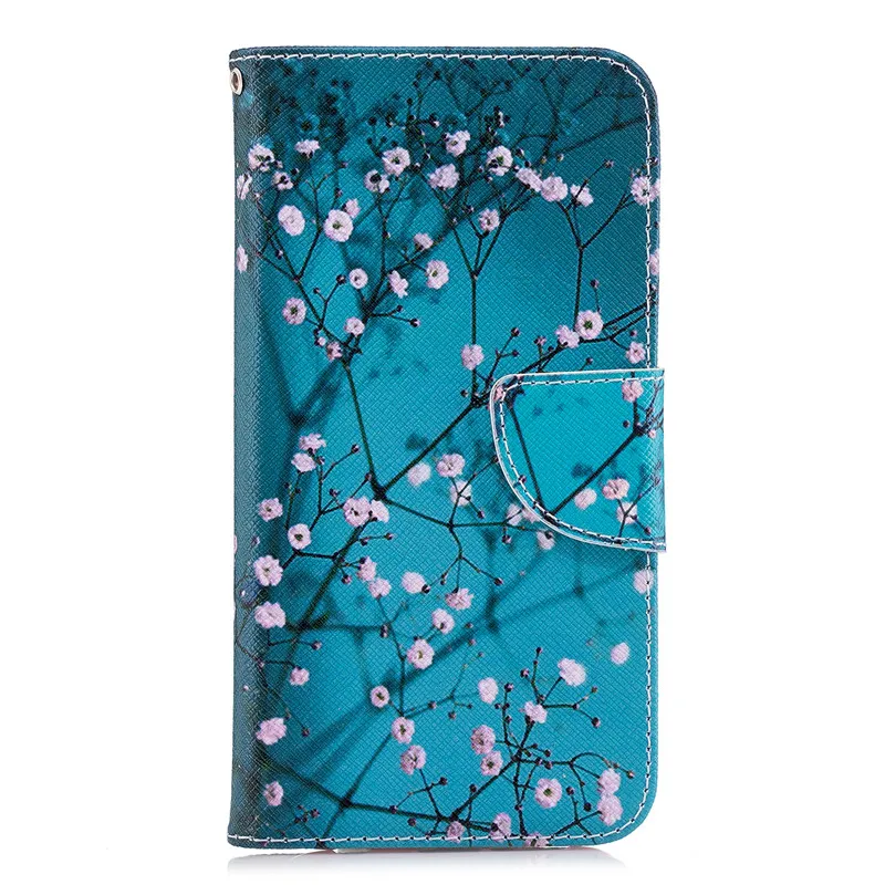 A. spanice для huawei P20 Lite TPU чехол с рисунком цветов дерева медведя кожаный