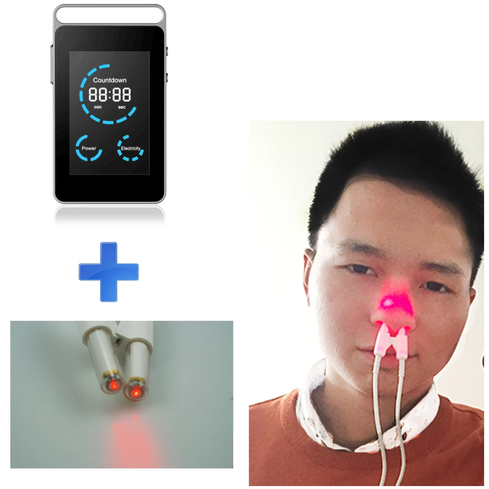 

COZING Laser allergy reliever Nose Rhinitis Sinusitis Therapy Massage Health Care Device Cure Hay Low Frequency Pulse