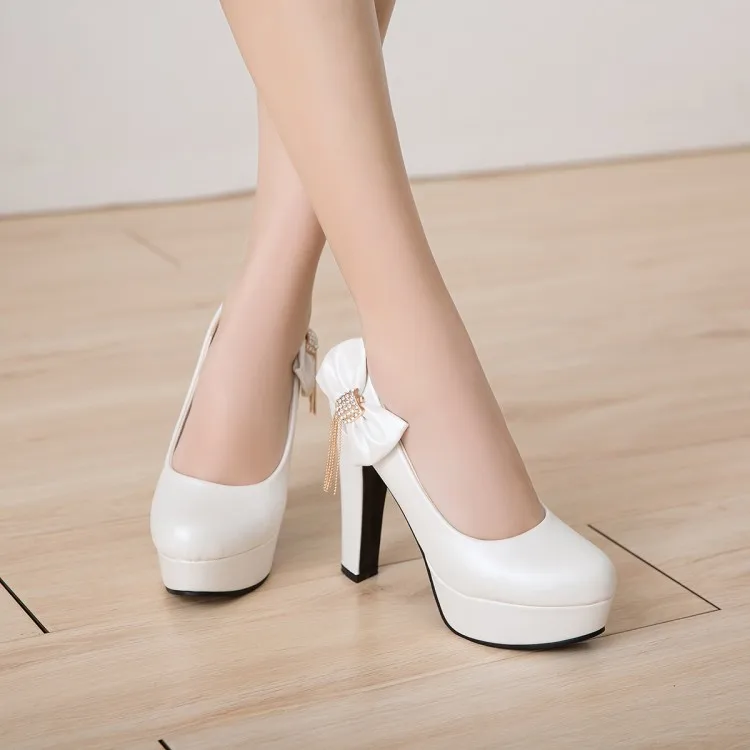 Женские туфли на высоком каблуке туфли-лодочки Водонепроницаемые Туфли с