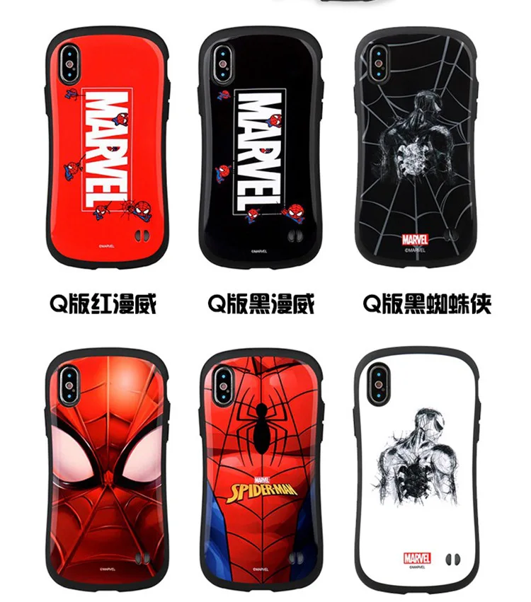 Маленький поясной мягкий силиконовый супергерой Marvel Человек Паук iface чехол для телефона для apple iphone 11 pro Max XS XR X 6 6s 7 8 Plus iface