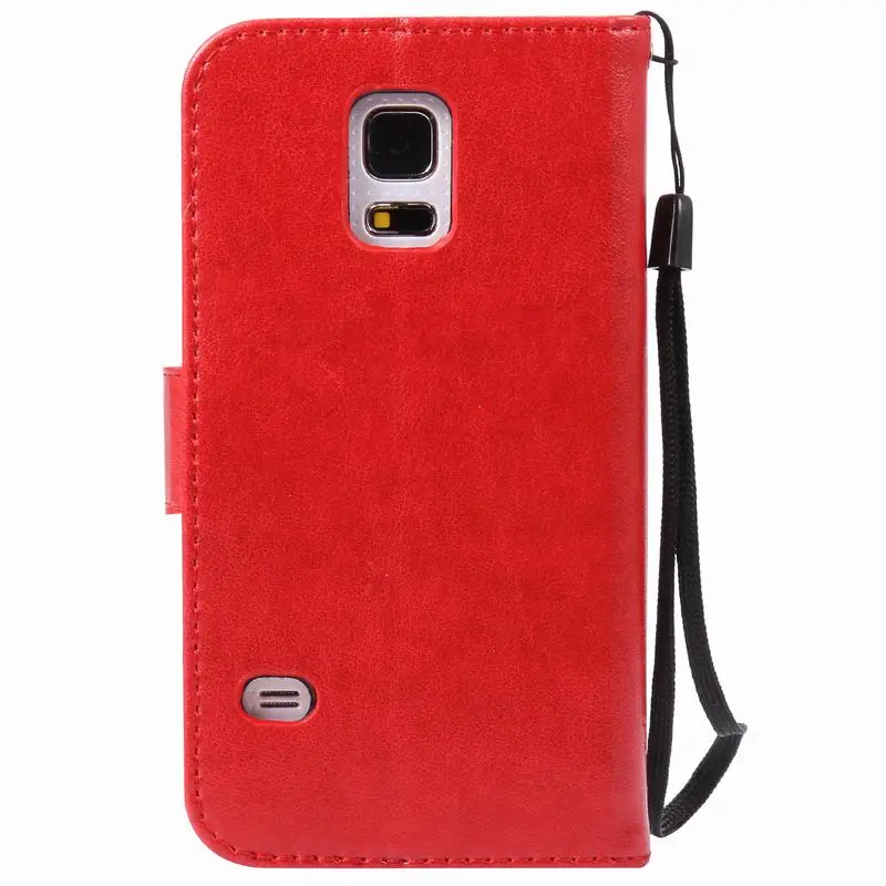 Чехол для samsung Galaxy S5 Mini, кожаный чехол-кошелек, чехол для samsung Galaxy S5 Mini, откидная крышка, подставка+ слот для карт, чехол для телефона