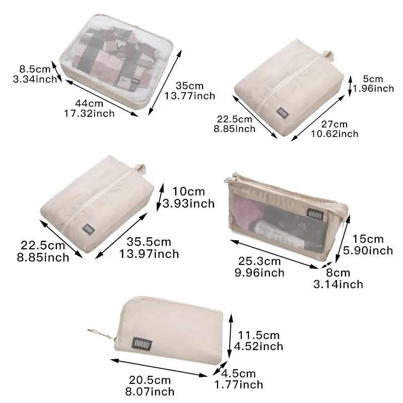 Yesello 7 шт./компл. дорожные сумки одежда сумка Orgabizer мешок организована аксессуары |