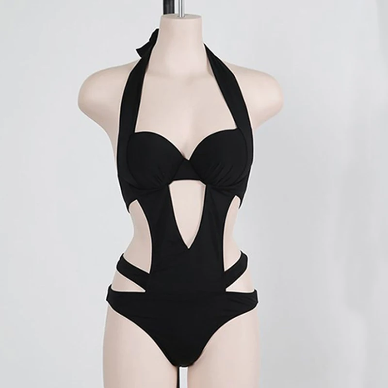 Сексуальный бикини 2017 цельный купальник женский купальный костюм трикини Плюс