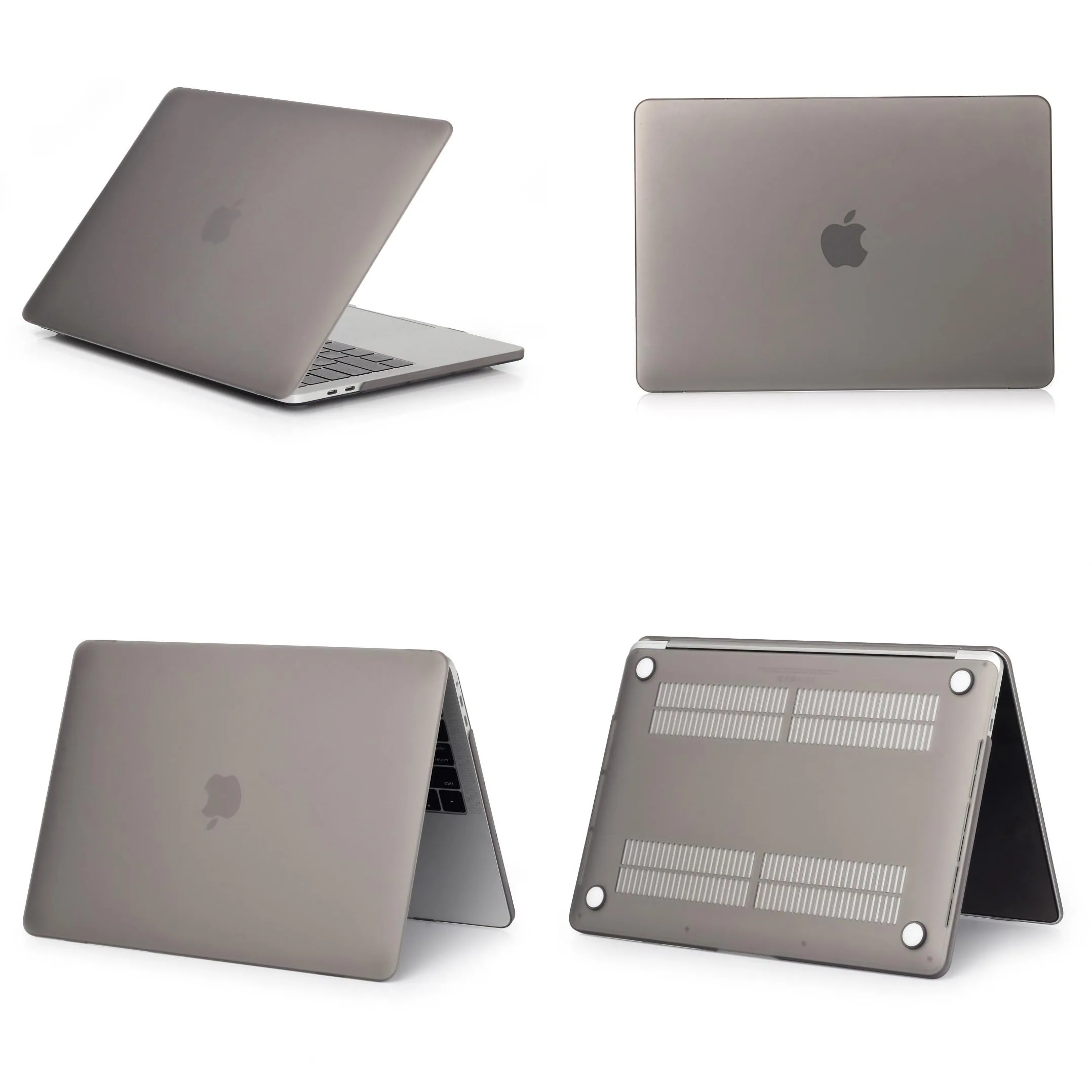 gray-matte Новинка! Чехол для ноутбука MacBook Pro retina Air 11 12 13 15 дюймов, для mac new Air/Pro 13,3 15,4 A1708 A1706 A1707 с сенсорной панелью - Цвет: gray-matte