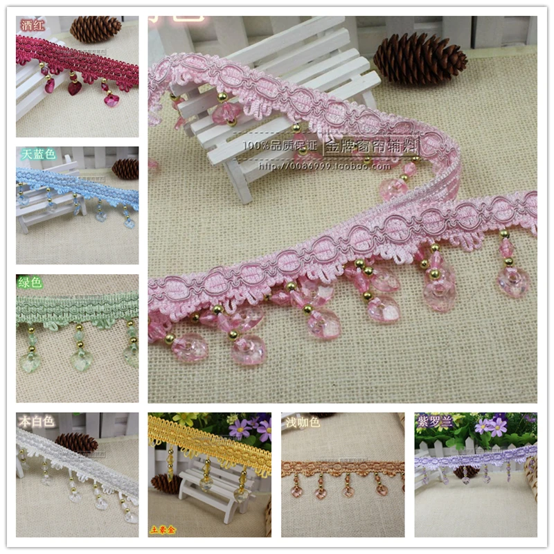 Бесплатная доставка занавески декоративные бусины бахрома отделка кисточкой