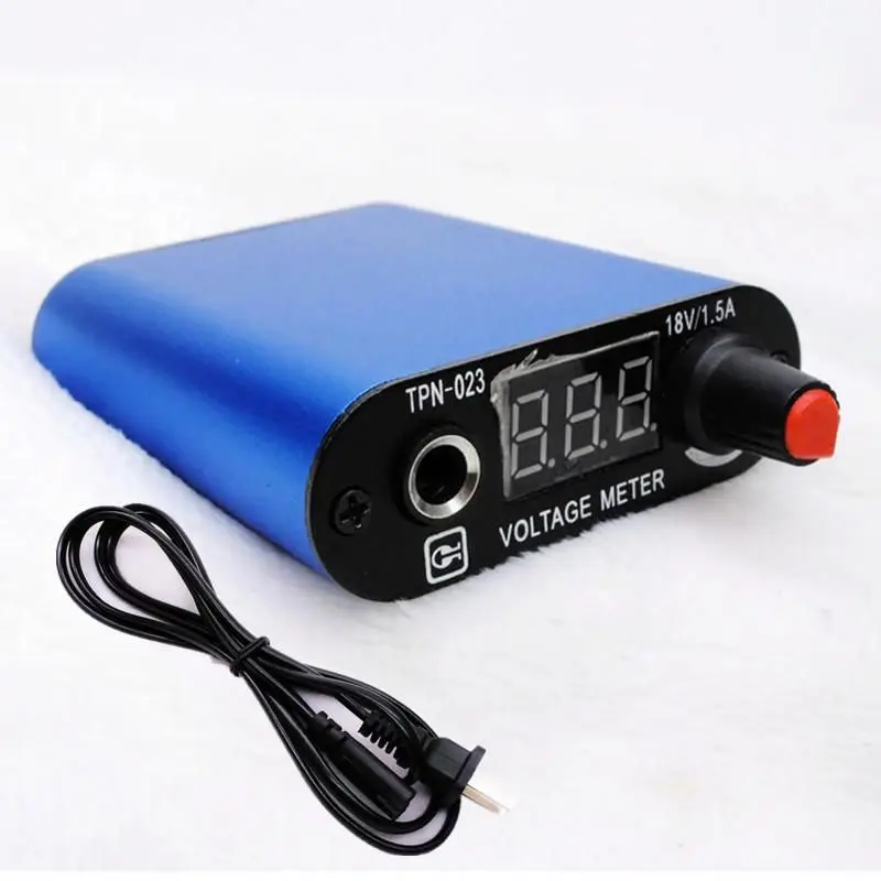 Профессиональный синий светодиодный экран мини тату машина источник питания со