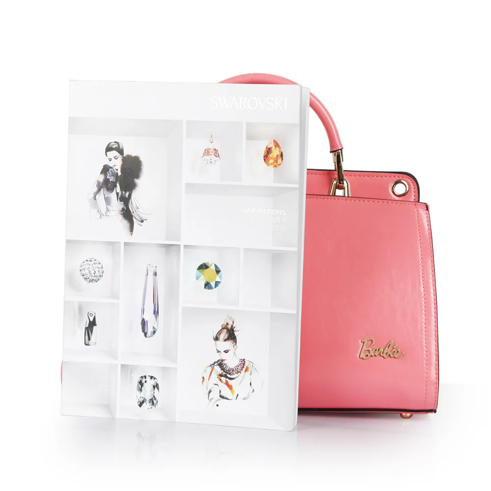 Барби женская сумка милый простой стиль Новая розовая из искусственной кожи