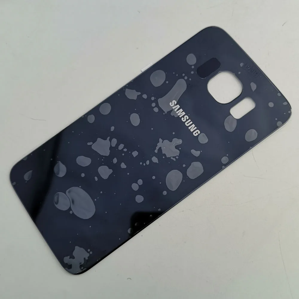 Для samsung Galaxy S6 G920F G920 SM-G920F G9200 задняя крышка батарейного отсека задняя стеклянная крышка Корпус Замена чехол+ наклейка