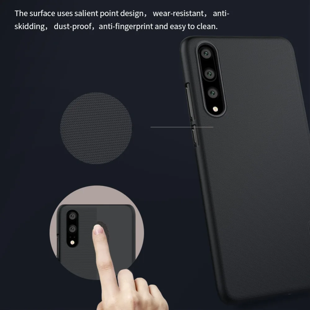Nillkin для huawei P20 Pro Qi беспроводной зарядный комплект Беспроводное зарядное устройство+ USBC type C зарядный приемник+ Матовый Жесткий Чехол для ПК P20 Pro