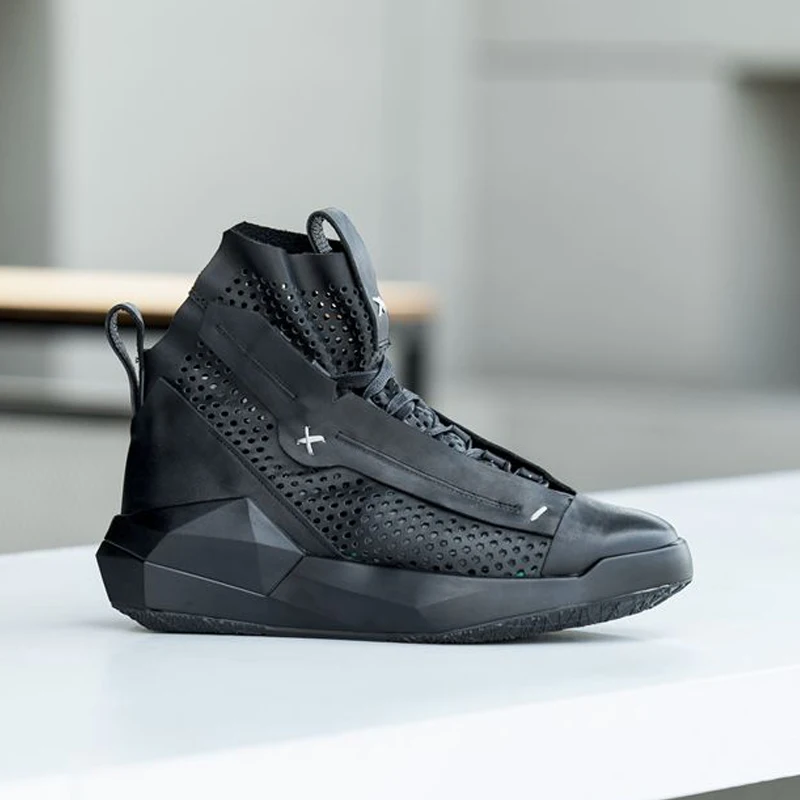 Кроссовки мужские из натуральной кожи на шнуровке плоской подошве|shoes luxury|shoes