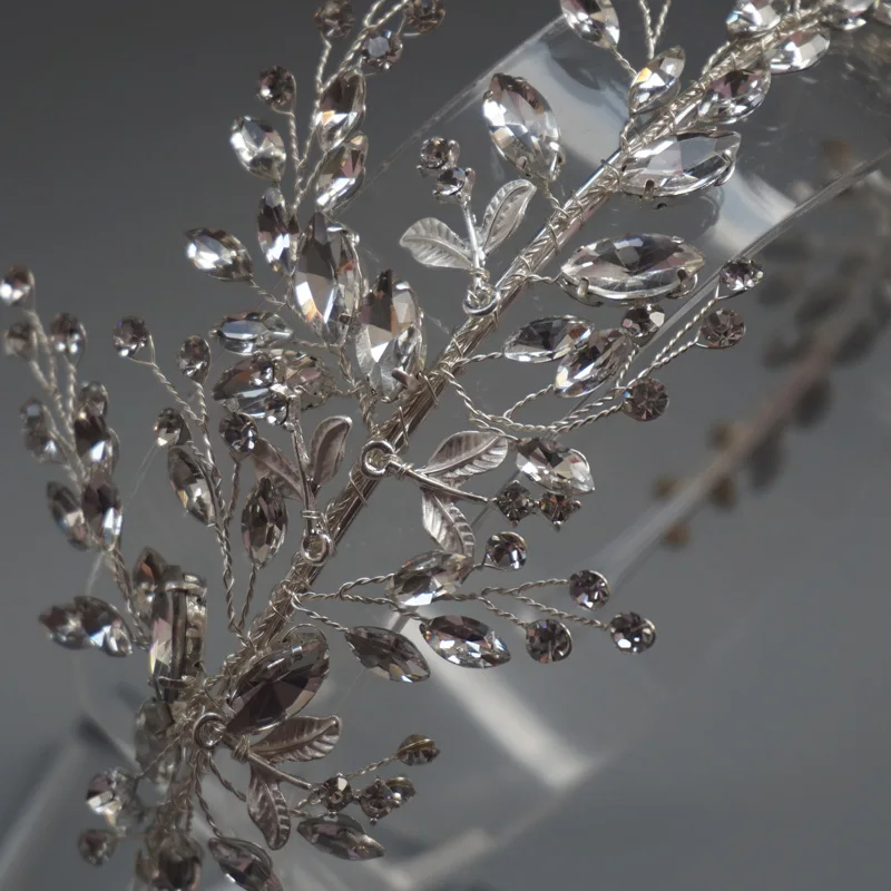 6 шт./лот Свадебная повязка на голову с кристаллами тиара ручной работы Свадебный