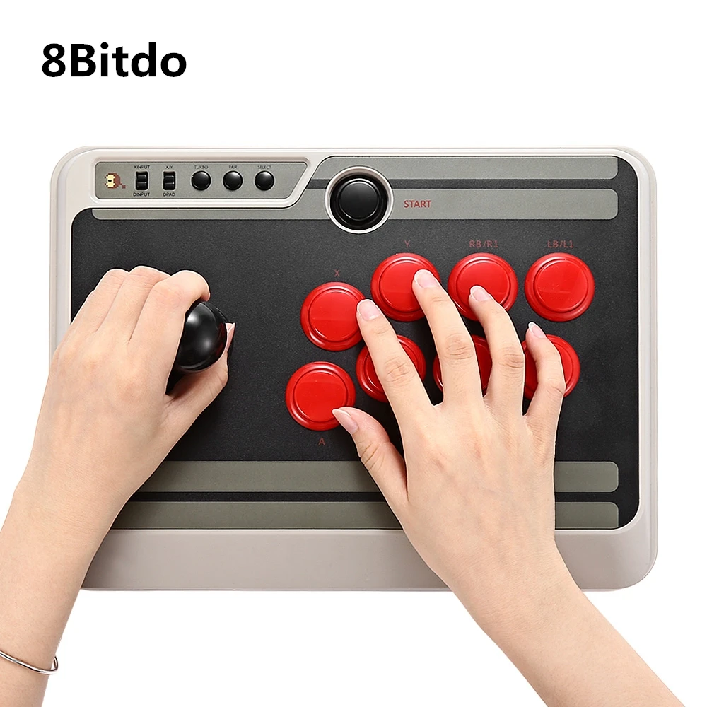 8Bitdo N30 настраиваемый Bluetooth геймпад аркадная палка USB контроллер с турбо для nintendo