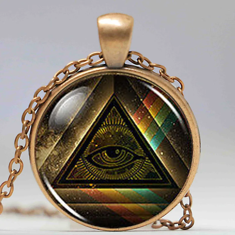 Женская и Мужская подвеска в стиле стимпанк|illuminati pendant|satan necklacesatanic pendants |