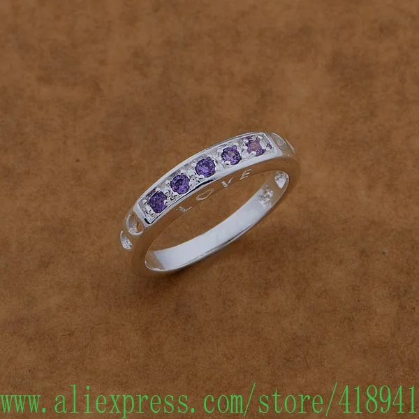 Посеребренное кольцо модные украшения с посеребрением инкрустацией из