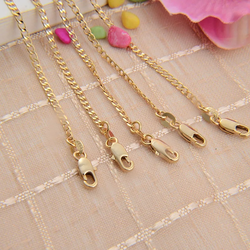 TJP новый дизайн унисекс Золотая цепочка ожерелье ювелирные изделия Горячие