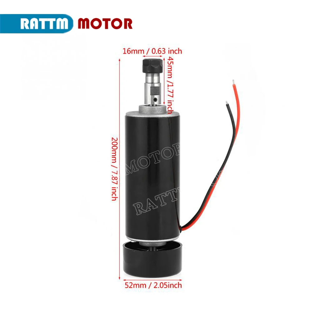 Комплект электродвигателя шпинделя с воздушным охлаждением 500 Вт ER11 220 В RMP +