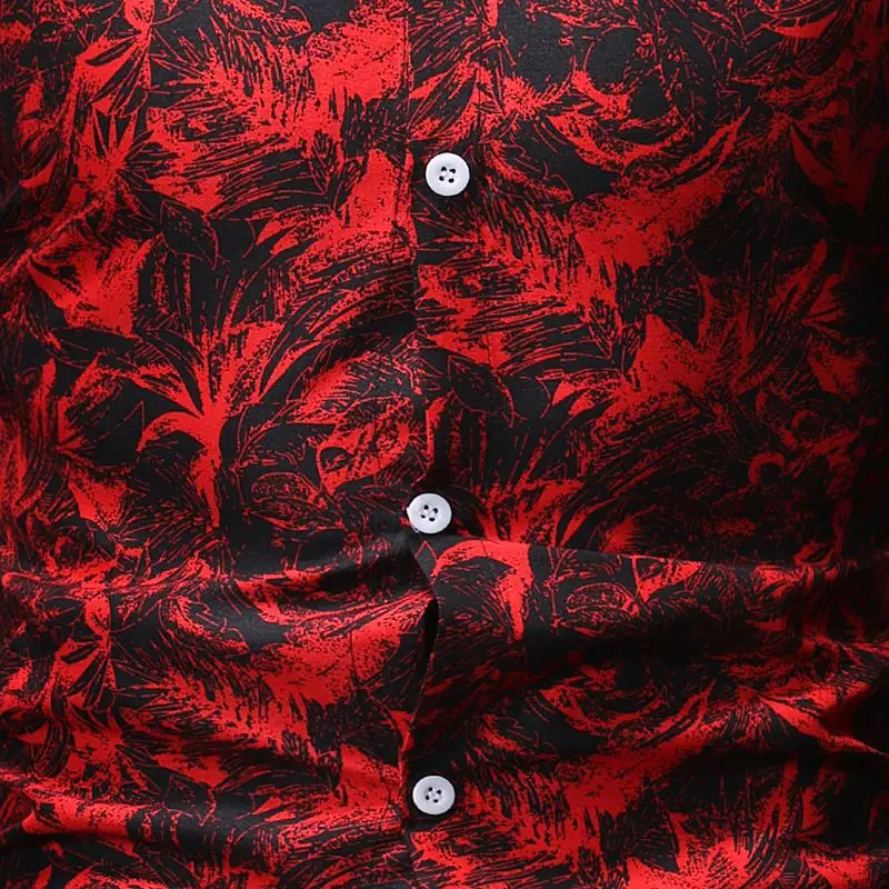 Осенняя Новинка модные мужские рубашки с длинным рукавом и принтом Camisa